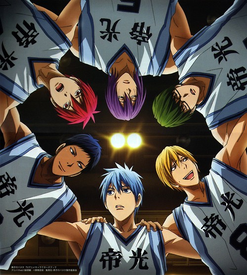 Official Art kuroko no basuke kuroko no basket Kuroko Tetsuya Aomine Daiki Kise Ryouta Akashi Seijuurou murasakibara atsushi midorima shintarou Teikou Middle School