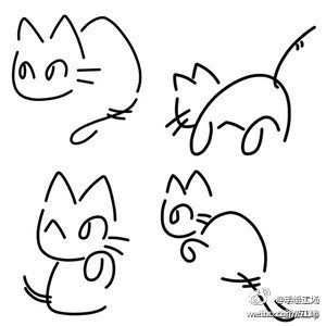 教你简单画只萌猫~