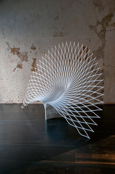 Beautifully Elegant Chairs Feather Out Like a Peacock