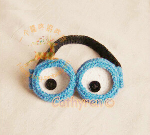 小黄人眼罩  帽子 创意 恶搞 毛线针织 手工 独家 原创 定制