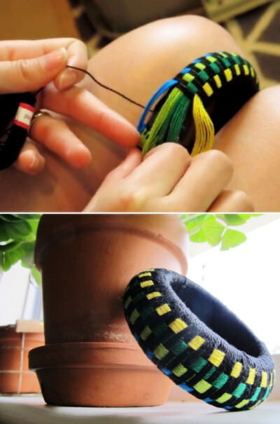 DIY: flossy bangle (video)