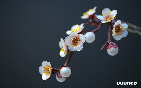 日本传统发饰Kanzashi——花卉篇