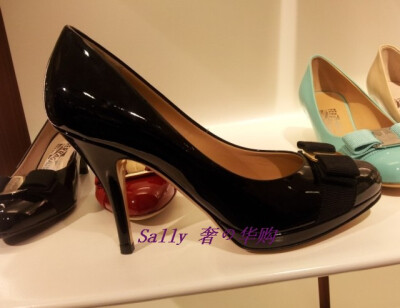 DFS奢の華購(gòu) Ferragamo TINA 9CM蝴蝶結(jié)高跟鞋 510298 代購(gòu)