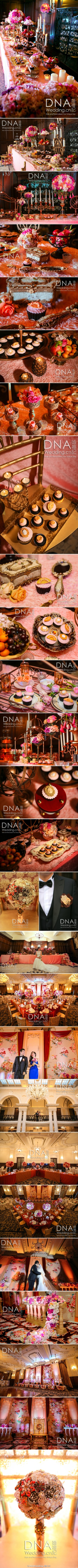 #DNA's Design# #Baroque巴洛克回忆# Part Two:古典华丽。我们深受Dolce&amp;amp;Gabbana 2013春夏流行趋势的灵感启发，在充满气质古典的@上海外滩华尔道夫酒店 ，展现了这场唯美华丽的装饰主义风格的婚礼。婚礼设计就是可以这般千变万化，跨界地将世界展现。 感谢摄影@王奕_三丰 @SamuelDong_董思源