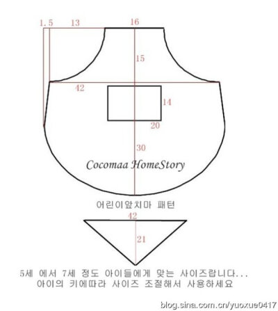 [转载]韩网上小围裙的图纸欢迎大家的光临哦，有空去我的淘宝店铺看看哈，都是手工材料哦，宝宝玩具配件，店铺名字：宇宝贝幸福手作生活馆，网址：这些图片来自网站搜集的，以供大家参考