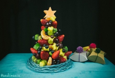 DIY 水果圣诞树