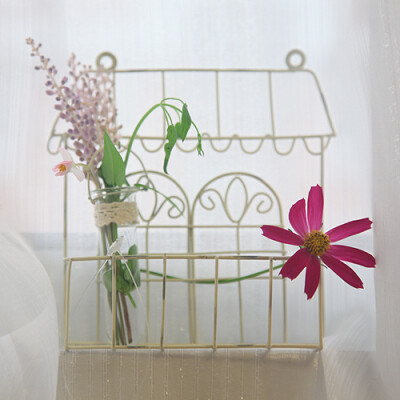 复古白铁线 试管花插