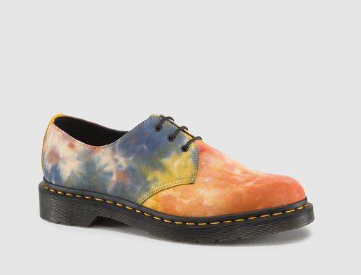 美国代购DR.MARTENS 1461彩色扎染3孔马丁低帮鞋