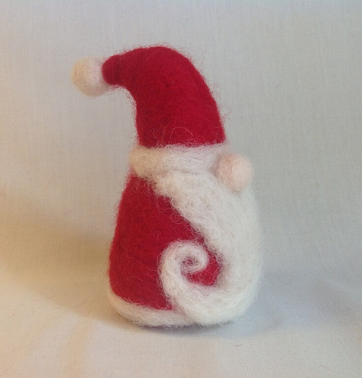 Wool Felted Santa by Newtknees of Ellsworth, ME, United States.