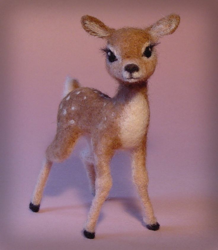 Pretty needle felted deer