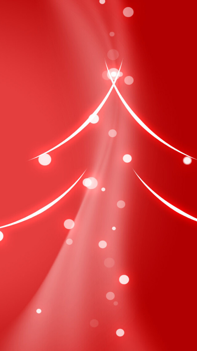 Chritsmas Lights Tree iPhone 5s Wallpaper