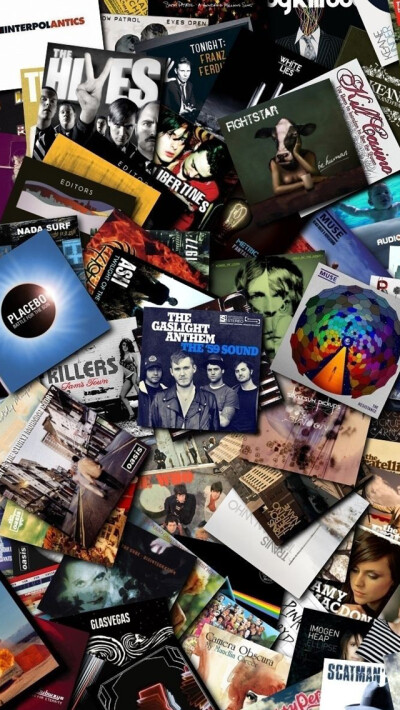 Music Cds Collection iPhone 5s Wallpaper