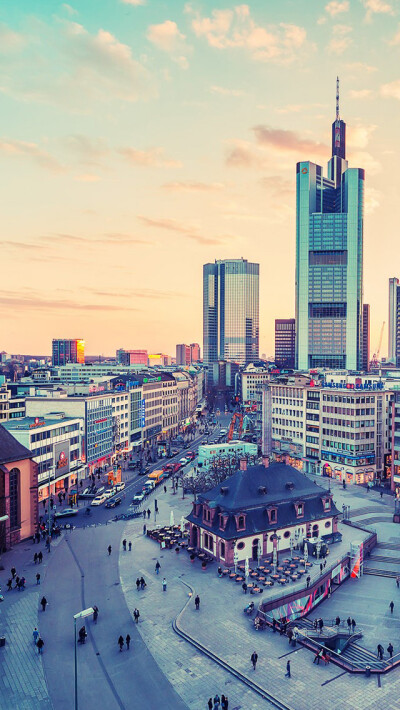 Frankfurt Germany cities iPhone 5s Wallpaper