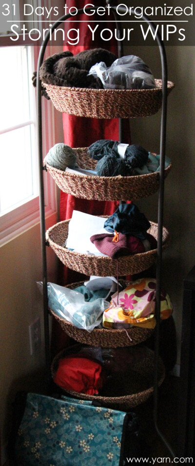 31 Days to Get Organized – Storage ideas for your knitting &amp; crochet works in progress