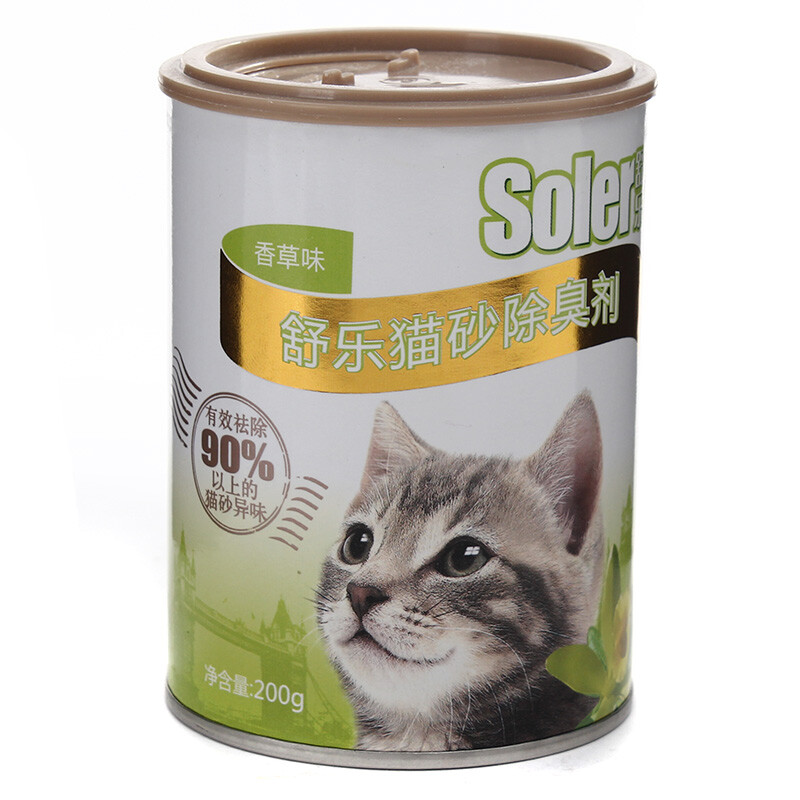 舒乐 猫砂除臭粉（香草味）猫咪除臭剂 宠物猫用品