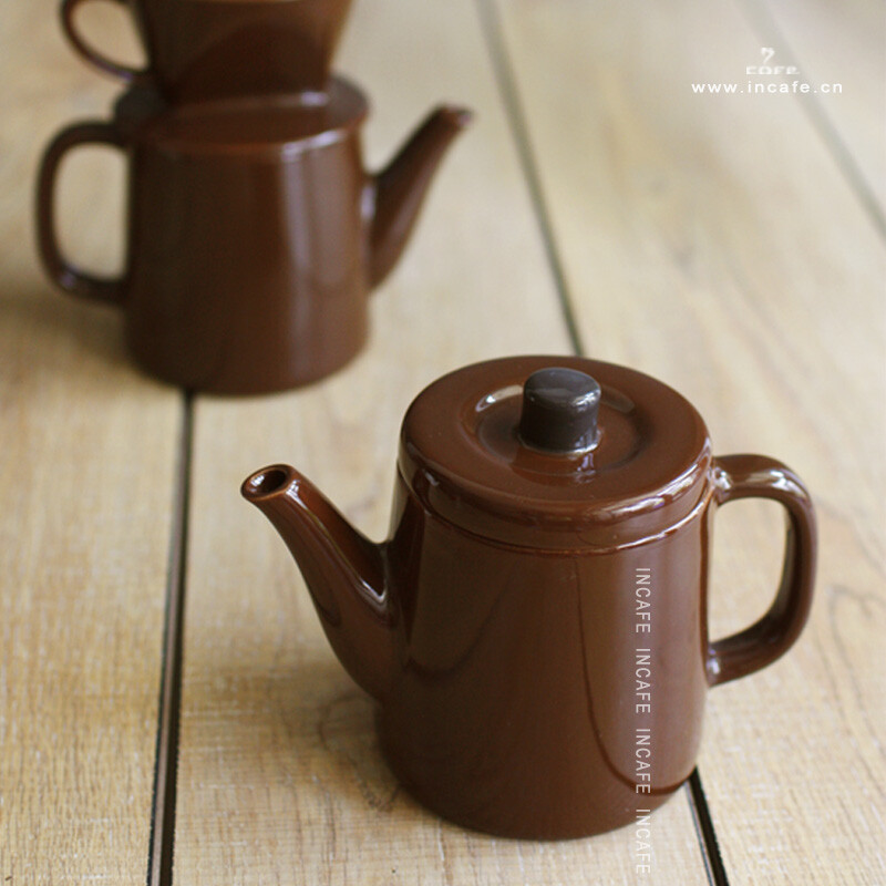 INCAFE|经典陶瓷咖啡壶陶瓷水壶茶壶ZAKKA杂货日单推荐！咖啡壺