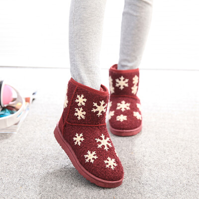 圣诞雪花雪地靴