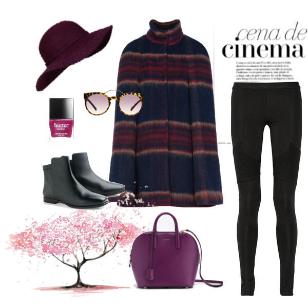 搭配Max&amp;Co 斗篷大衣+紧身裤