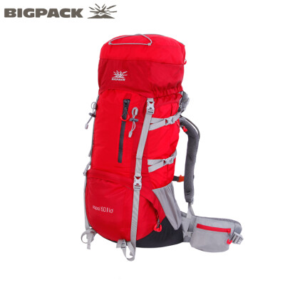 BIGPACK正品2013新款赛帕尔60L男女户外徒步双肩背包大容量登山包。