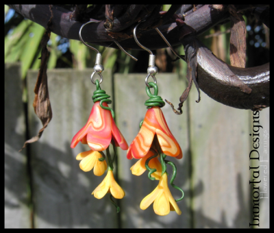 Flowered Earrings by immortaldesigns