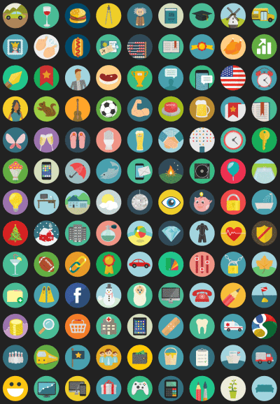 roundicons.com 1000 flat round icons in vector format - svg, ai and png made for web professionals and designers. DOWNLOAD THE ICONS