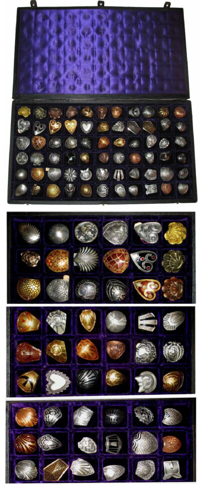 ButtonArtMuseum.com - Salesman's Display Case of Shoe Button Covers- The following image is a salesman's display case of shoe button covers. It likely dates to the 1920s since many of the covers are s…