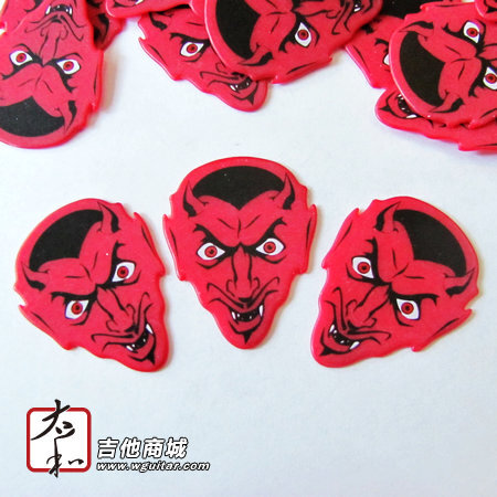 HotPicks 恶魔图案 1.0mm 美国吉他拨片 Shaped Monster