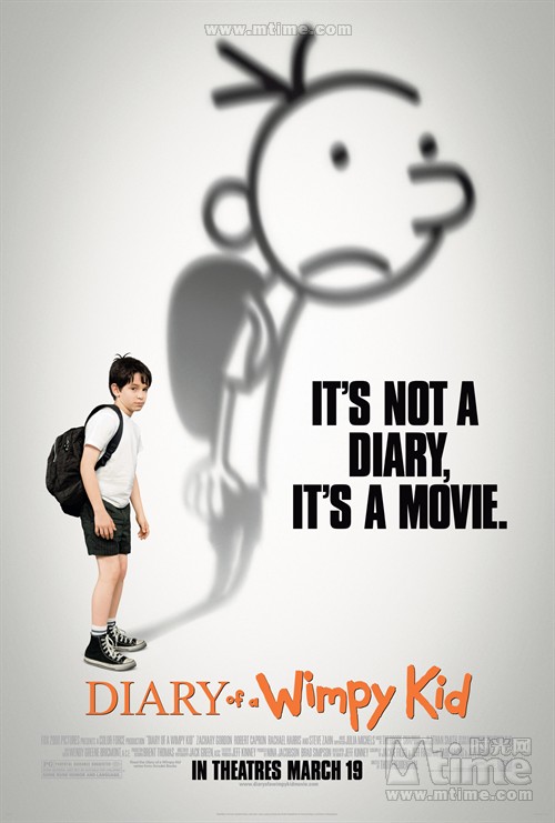 小屁孩日记Diary of a Wimpy Kid(2010)根据Jeff Kinney的畅销漫画书改编，讲述了一个聪明过头的名叫格雷格（Greg）的美国六年级生（相当于初中一年级）的故事。《小屁孩日记》是一本完全写给小朋友的书，完全使用孩子的口吻，大人翻开就会发现孩子要比他们有创意的多。“小屁孩”格雷格小小年纪就作“恶”多端，他自私自大而又喜欢捉弄人，偶尔也会良心发现。他喜欢画画，原书中插画都是以格雷格在日记中涂鸦的方式呈现的。