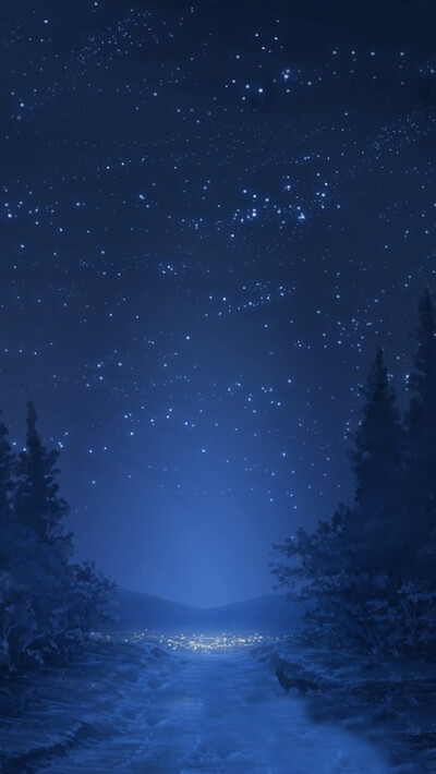 Night sky iPhone 5s Wallpaper