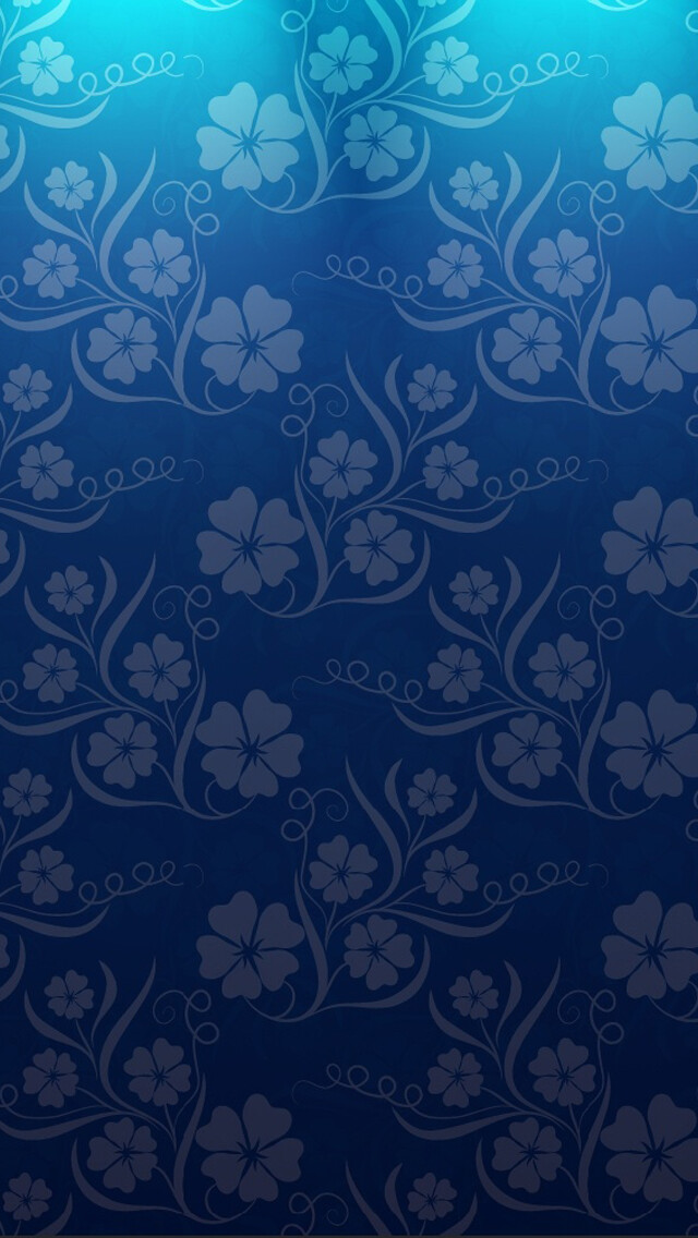 blue flowers iPhone 5s Wallpaper