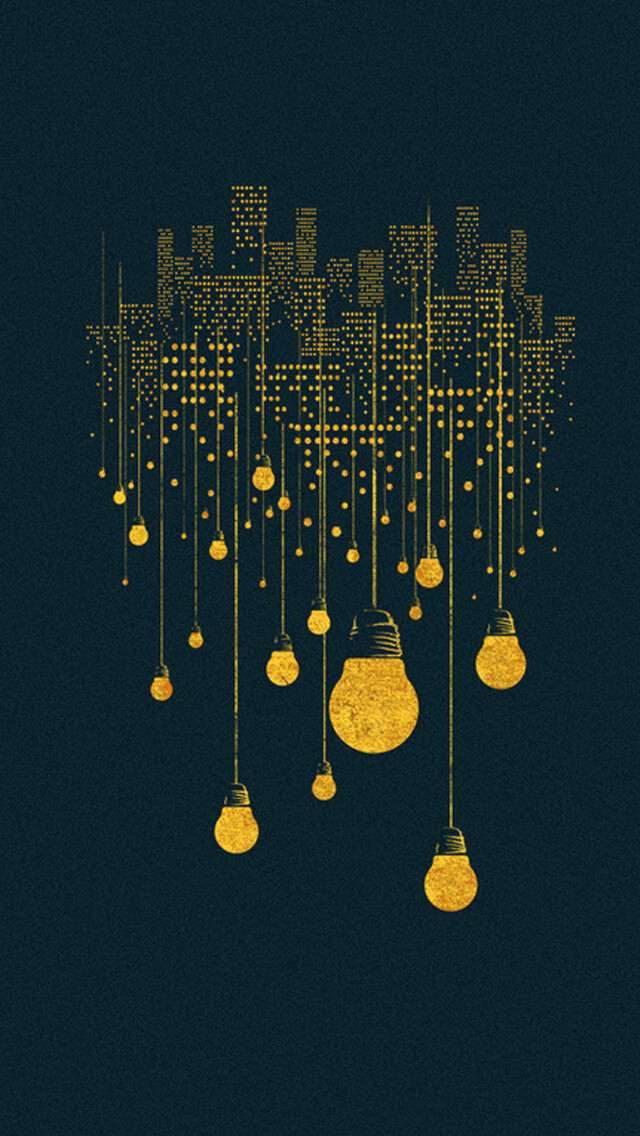 Lighting City iPhone 5s Wallpaper