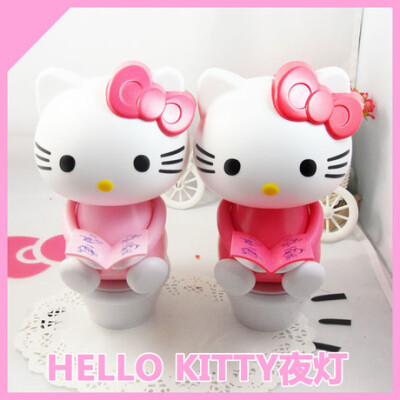 HELLO KITTY卡通可爱夜灯 大号床头夜灯 造型台灯 儿童小夜灯