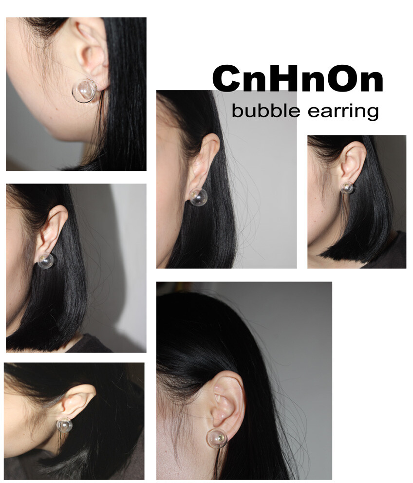 ▽ CnHnOn独家：bubble earring气泡耳环