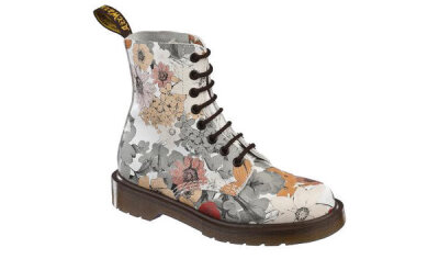 美国代购DR.Martens PASCAL 花色绒面皮革鞋面女款高帮马丁靴1