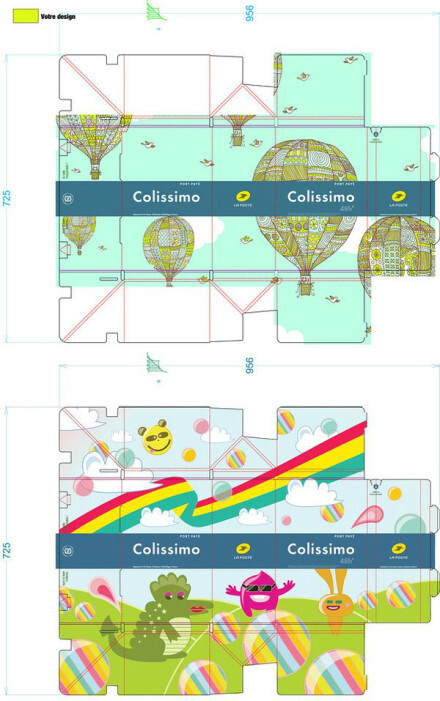 【法国邮政包装盒设计比赛】