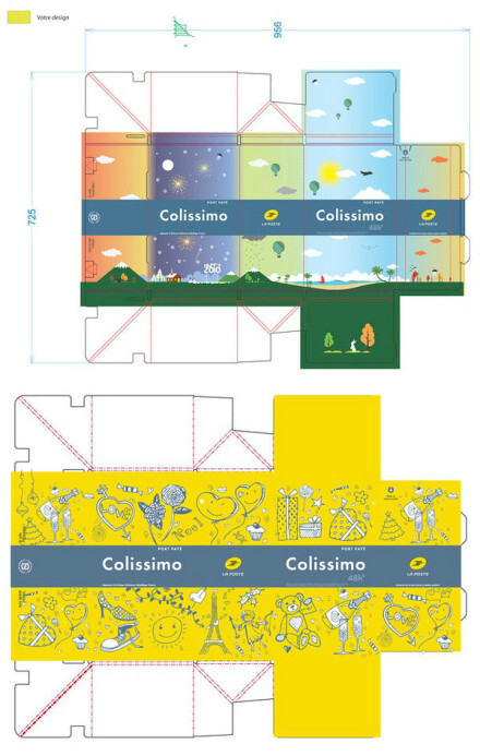 【法国邮政包装盒设计比赛】