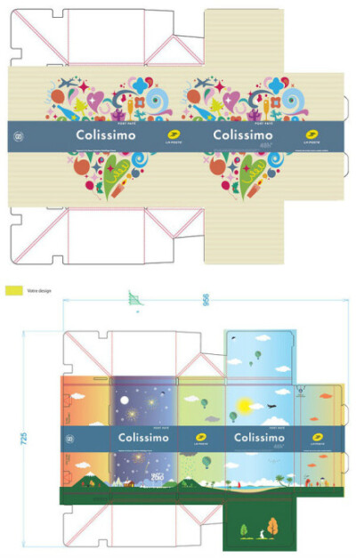 【法国邮政包装盒设计比赛】