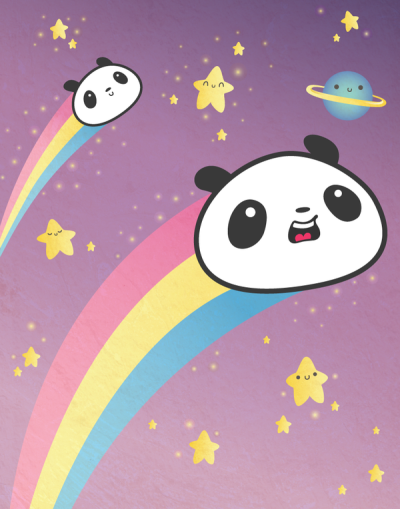 Panda Wishing Stars by Panduhmonium