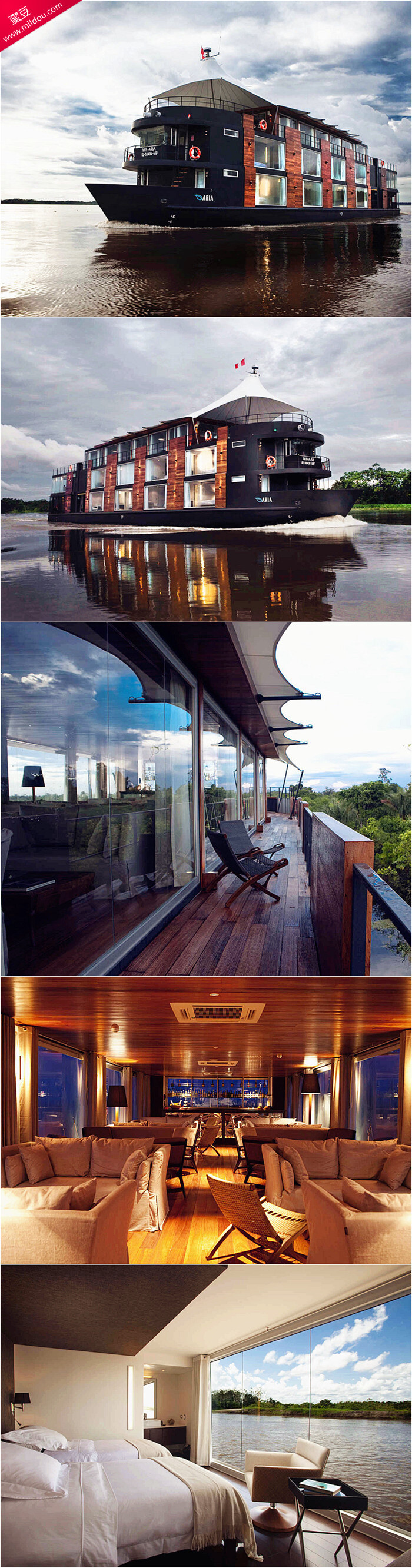 最悠闲的旅行莫过于住在海上宾馆里透过全景落地窗领略每一片风光