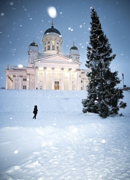 世界各地的雪景。