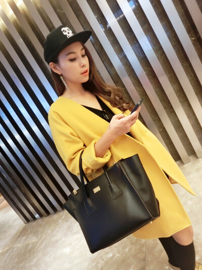 TKSTYLE独家定制自留重推小廓形单边翻领宽松随意羊绒呢料大衣