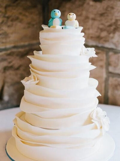婚礼蛋糕呈现你们的甜言蜜语