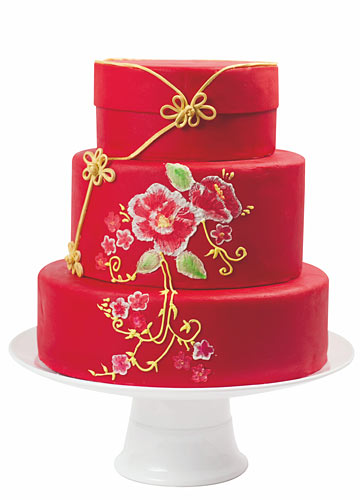 中式创意婚礼蛋糕图片 轻松打造唯美浪漫是中式婚礼