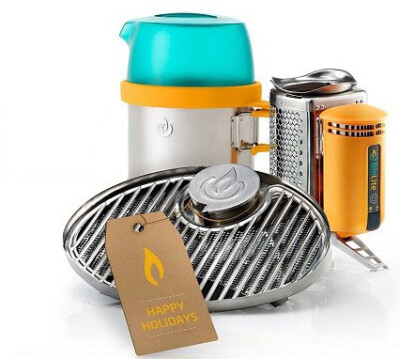 美国代购 BioLite CampStove Holiday Bundle 火柴炉野营炉套装