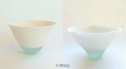 非常细腻淡雅的陶瓷作品，陶瓷与玻璃的设计结合探索，曾获得2009年日本著名的Takaoka工艺设计比赛第二名。（设计师工艺师田中美佐）