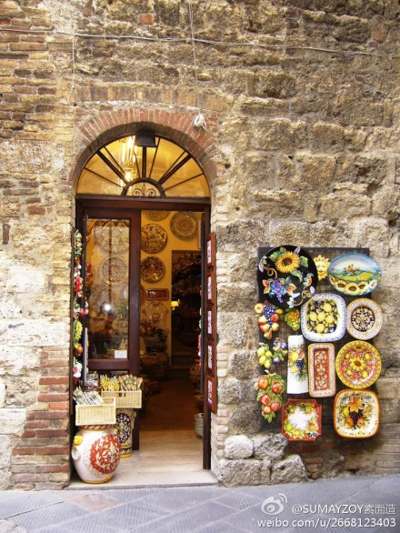 SUMAYZOY-#故事感小店#Tuscany pottery shop意大利托斯卡纳陶器店。