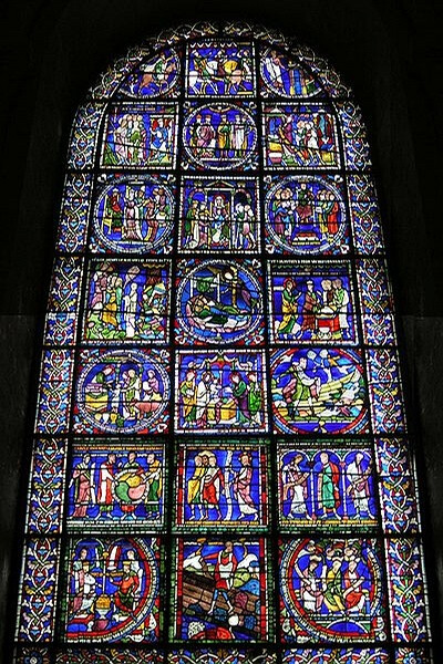 The Poor Man's Bible window at Canterbury Cathedral, 13th c.