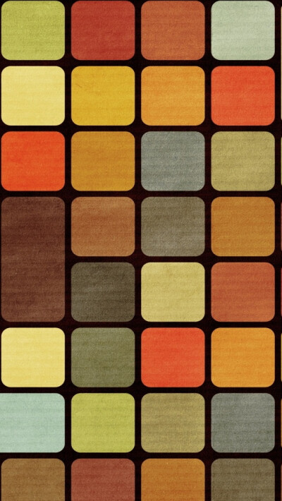 Rubiks Cube Squares Retro iPhone 5 Wallpaper