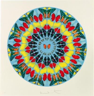 Psalm Print by Damien Hirst 【作为英国成交价最高的当代艺术家，这一系列的价格在3700镑到12000镑不等