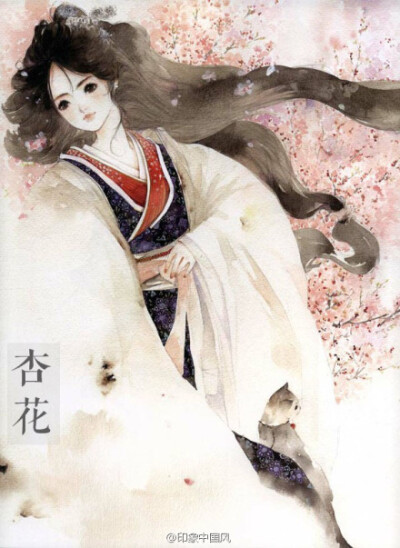 【中国风· 花卉拟人】插画师 呀呀的这组《花女词》画风绝赞，先上一部分大家一睹为快~ （小编给图加注了文字说明，方便大家阅读收藏）